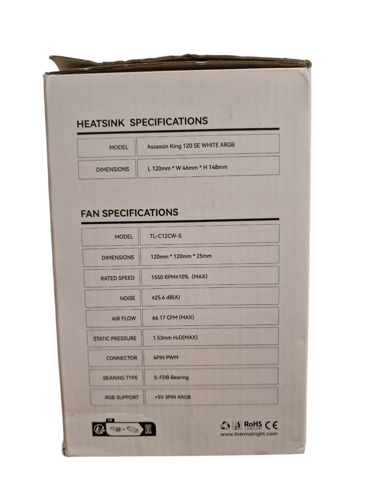 Thermalright Assassin King 120 SE WHITE ARGB CPU-Luftkühler