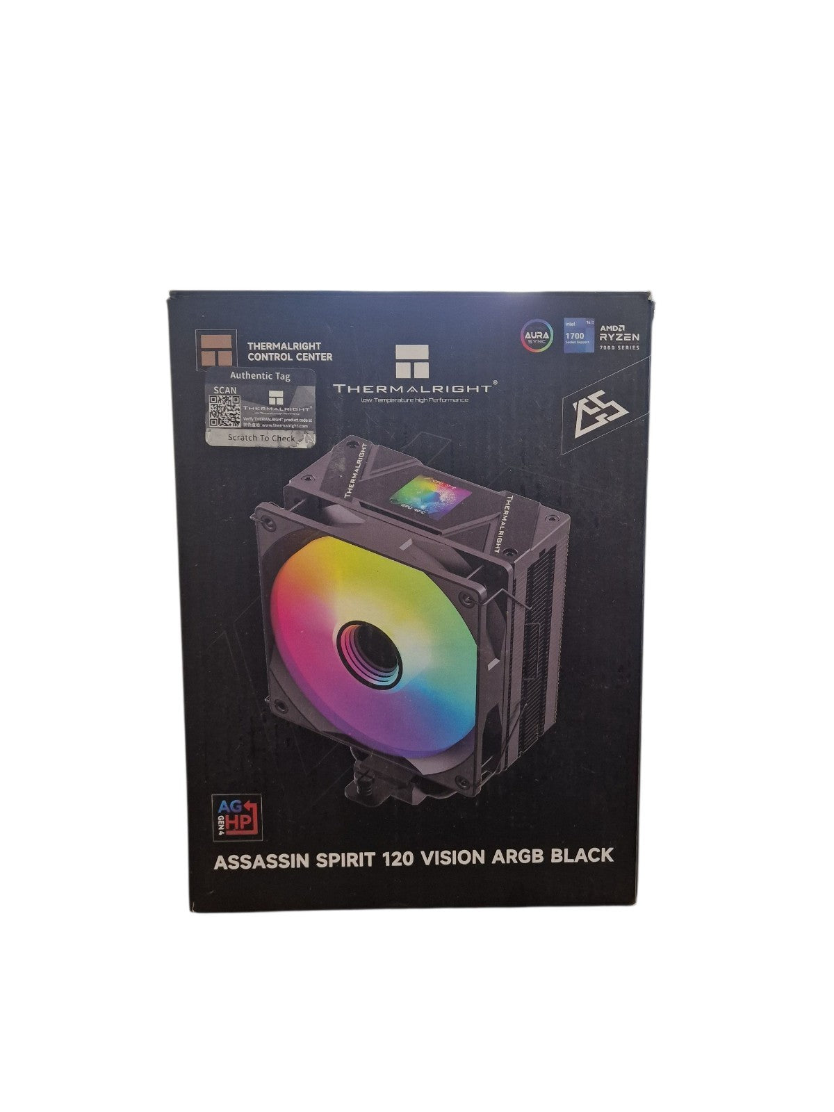 Thermalright Assassin Spirit 120 Vision ARGB Black CPU Kühler mit LCD