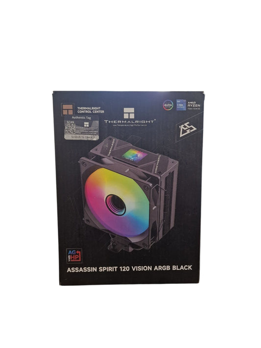 Thermalright Assassin Spirit 120 Vision ARGB Black CPU Kühler mit LCD