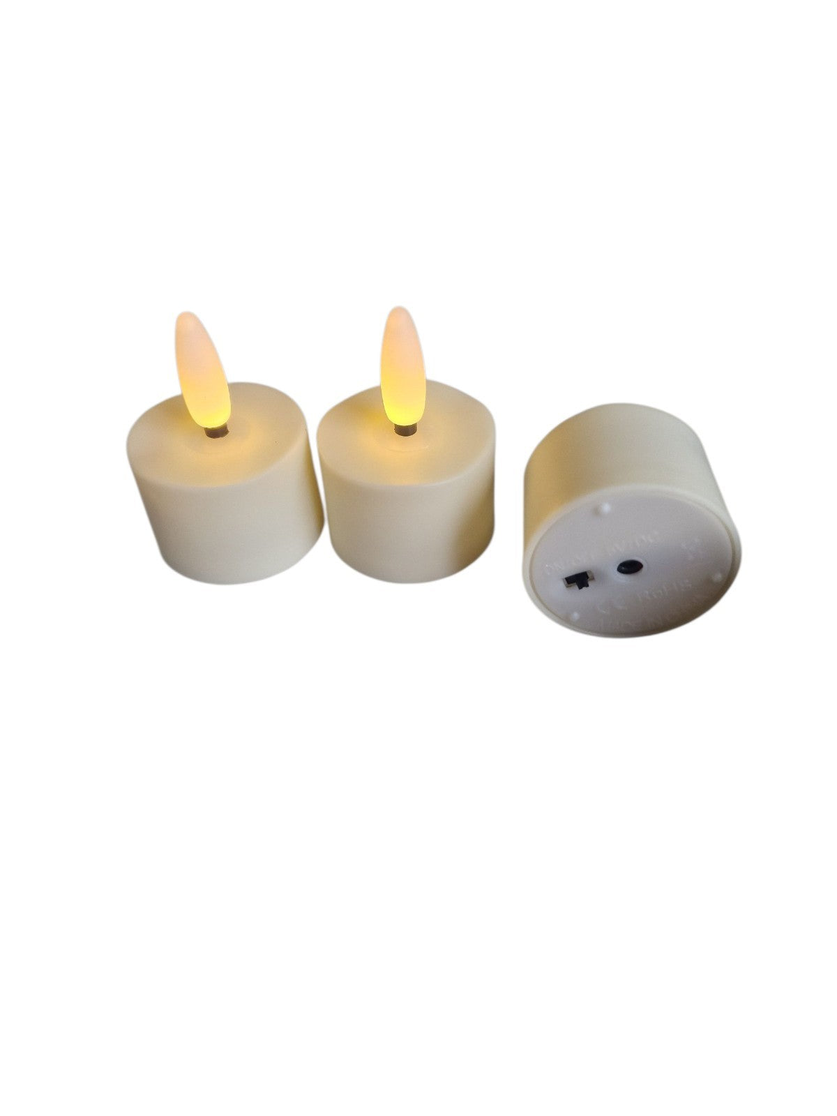 12x Wiederaufladbare LED Teelichter mit Fernbedienung – Flammenlose Kerze
