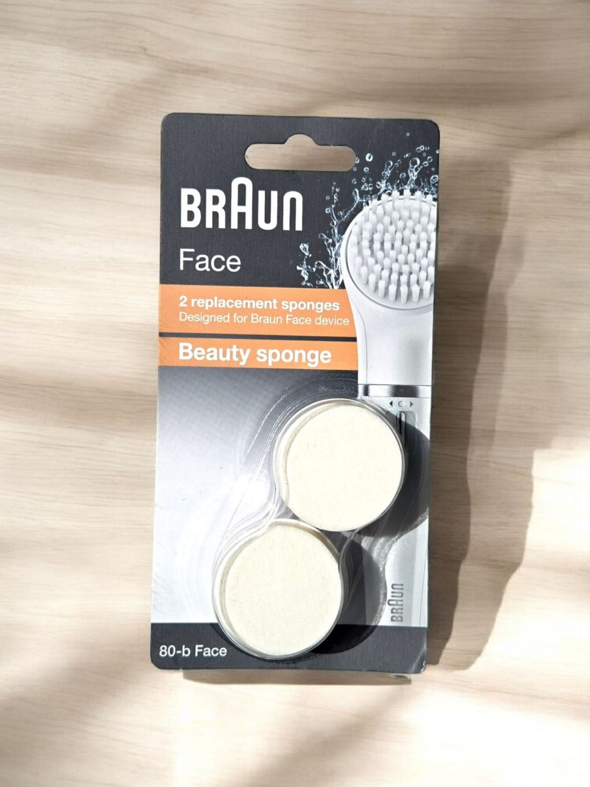 Braun FACE SE80b Ersatz Kosmetik-Schwämmchen Doppelset / NEU & OVP