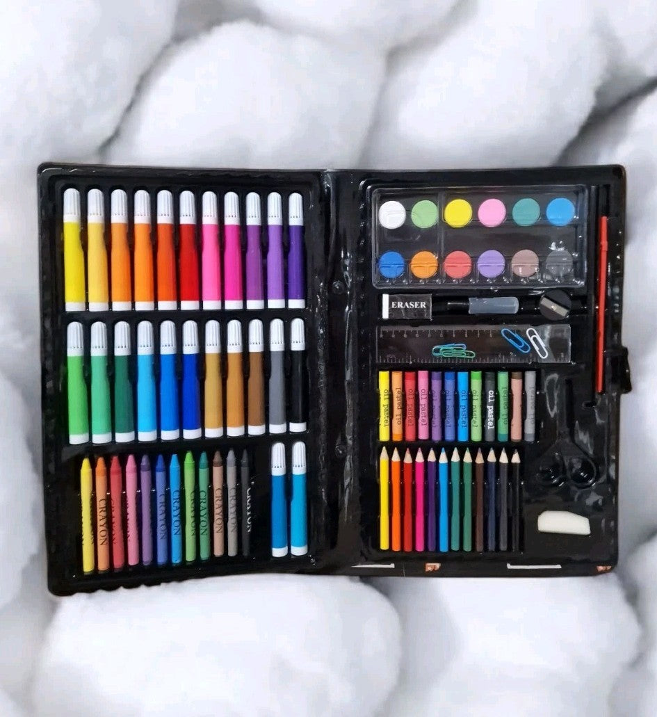 Malset 86-tlg – Ölpastell, Marker, Aquarellstifte, Aquarellstifte & mehr